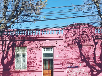 粉红色的房子
